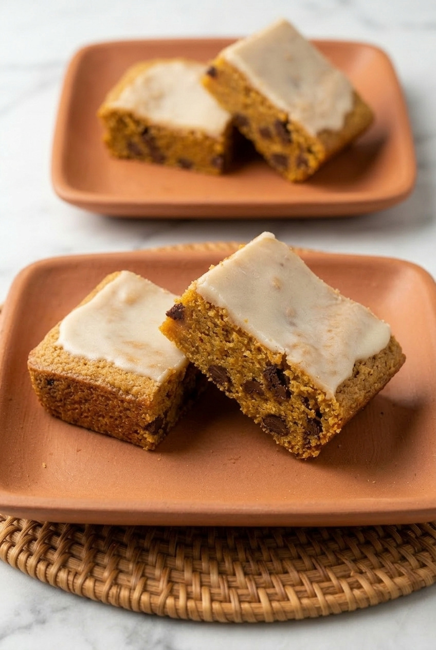 sweet potato blondies dinner scene