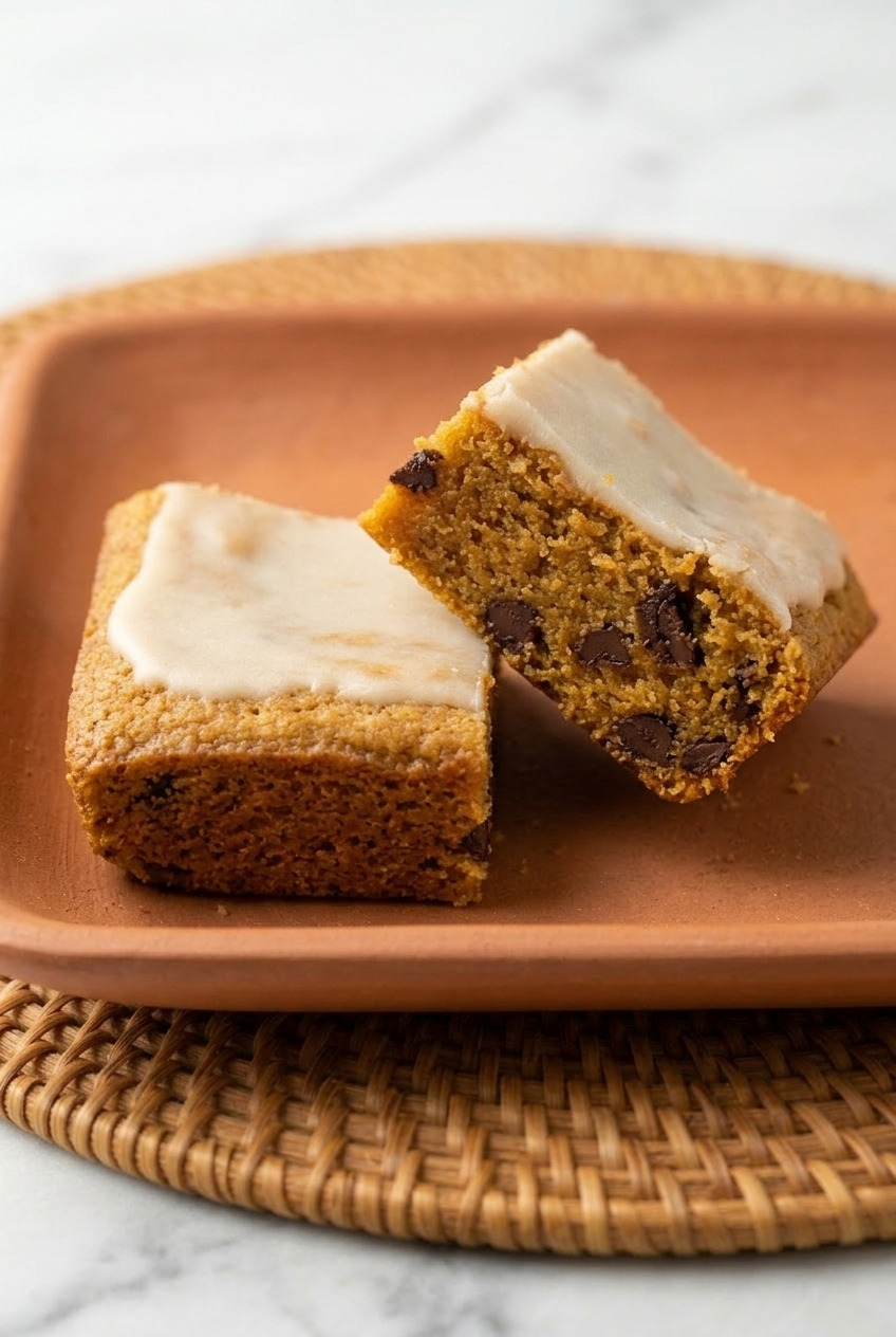 sweet potato blondies side view
