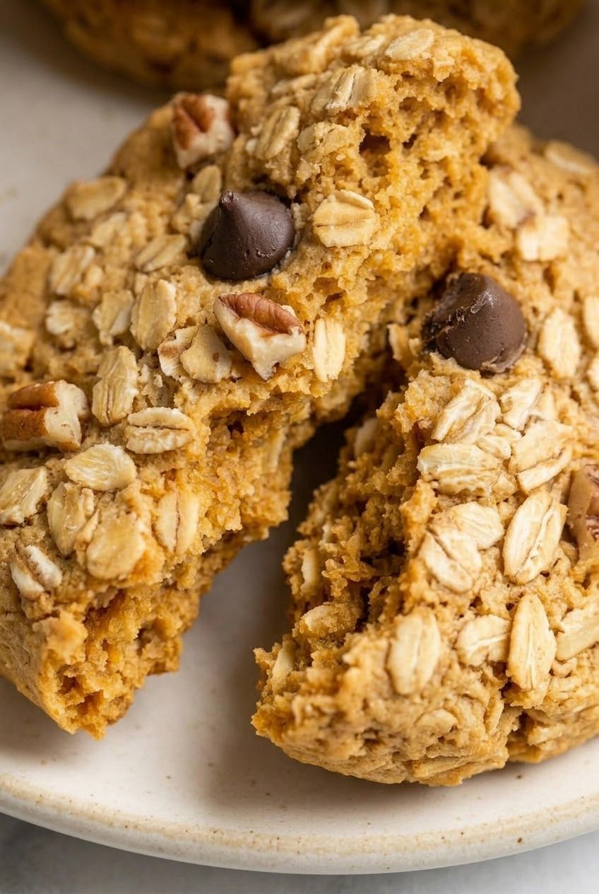 sweet potato breakfast cookies close up
