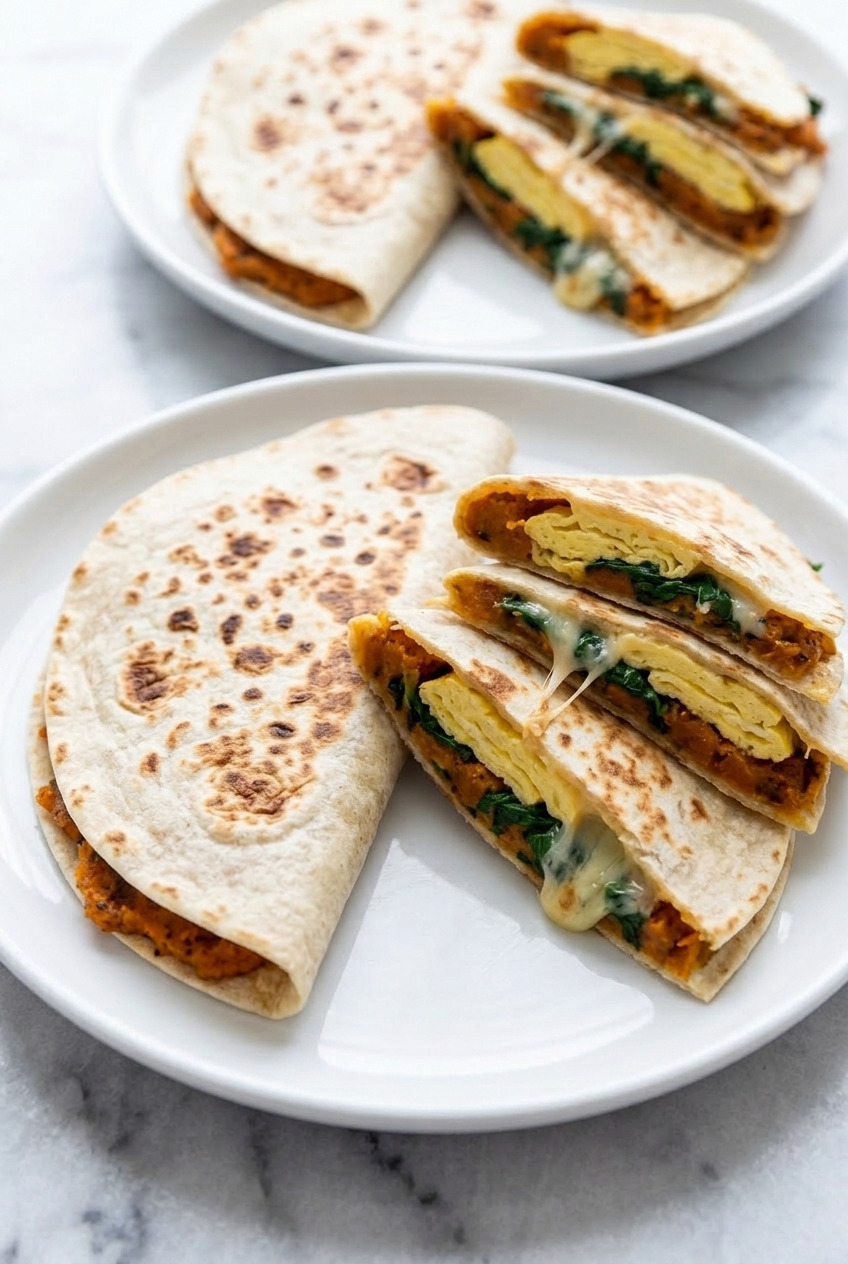 sweet potato breakfast quesadilla dinner scene