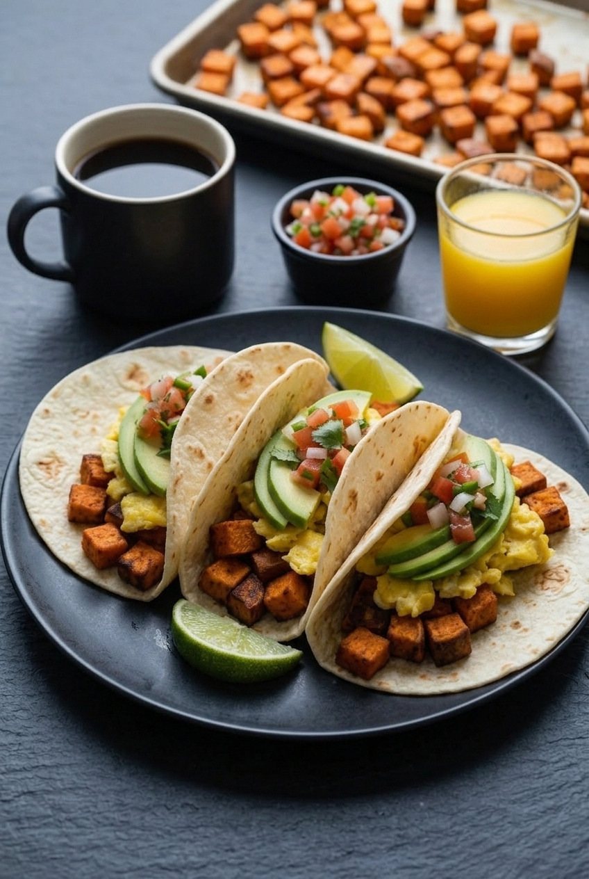 sweet potato breakfast tacos complete meal