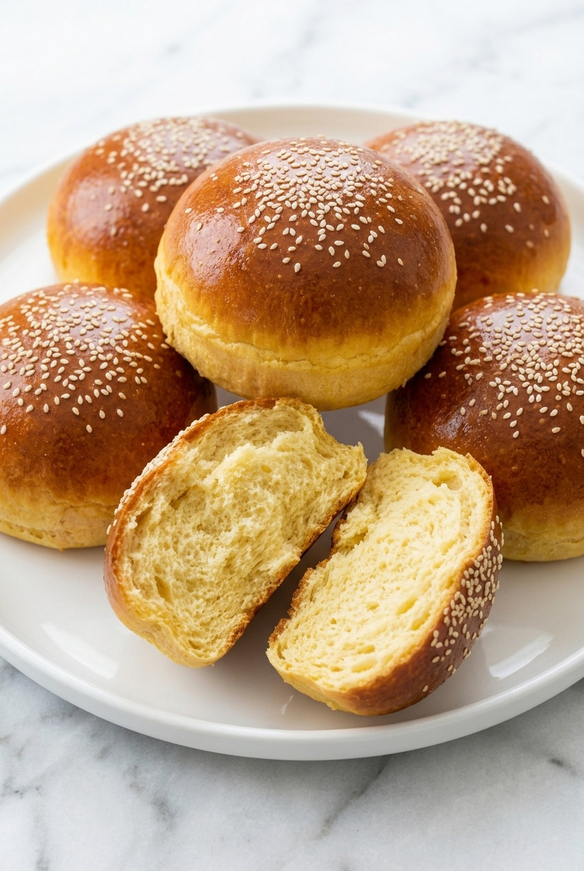 sweet potato brioche buns
