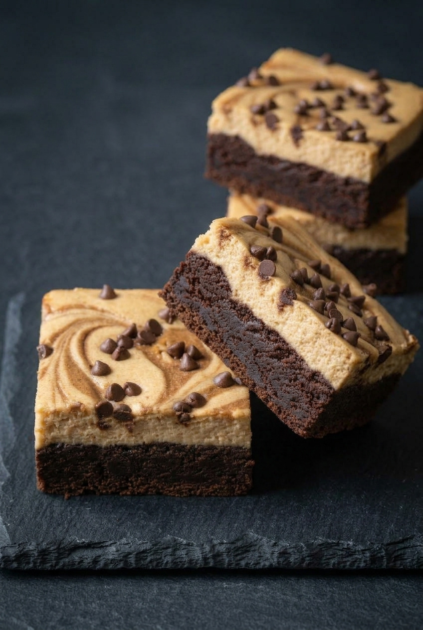sweet potato cheesecake brownies dinner scene