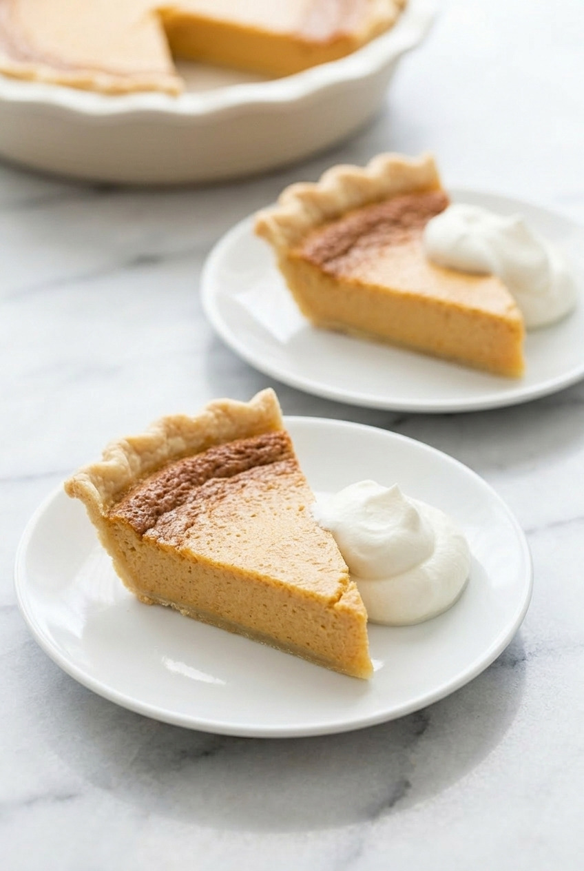 sweet potato chess pie dinner scene