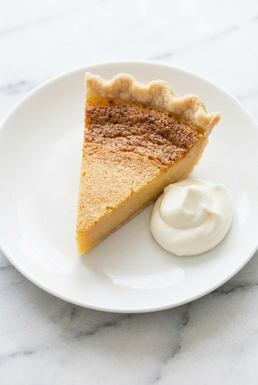 sweet potato chess pie side view
