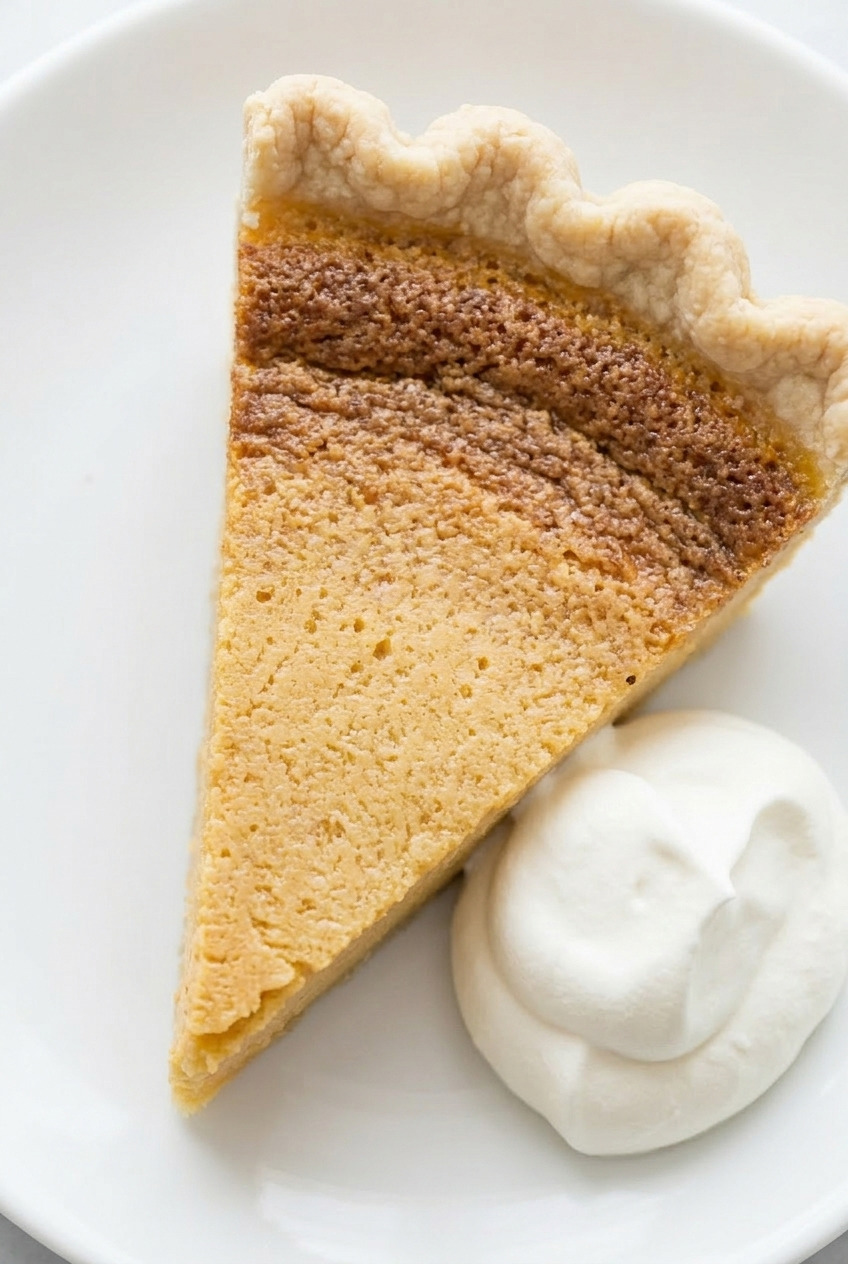 sweet potato chess pie served