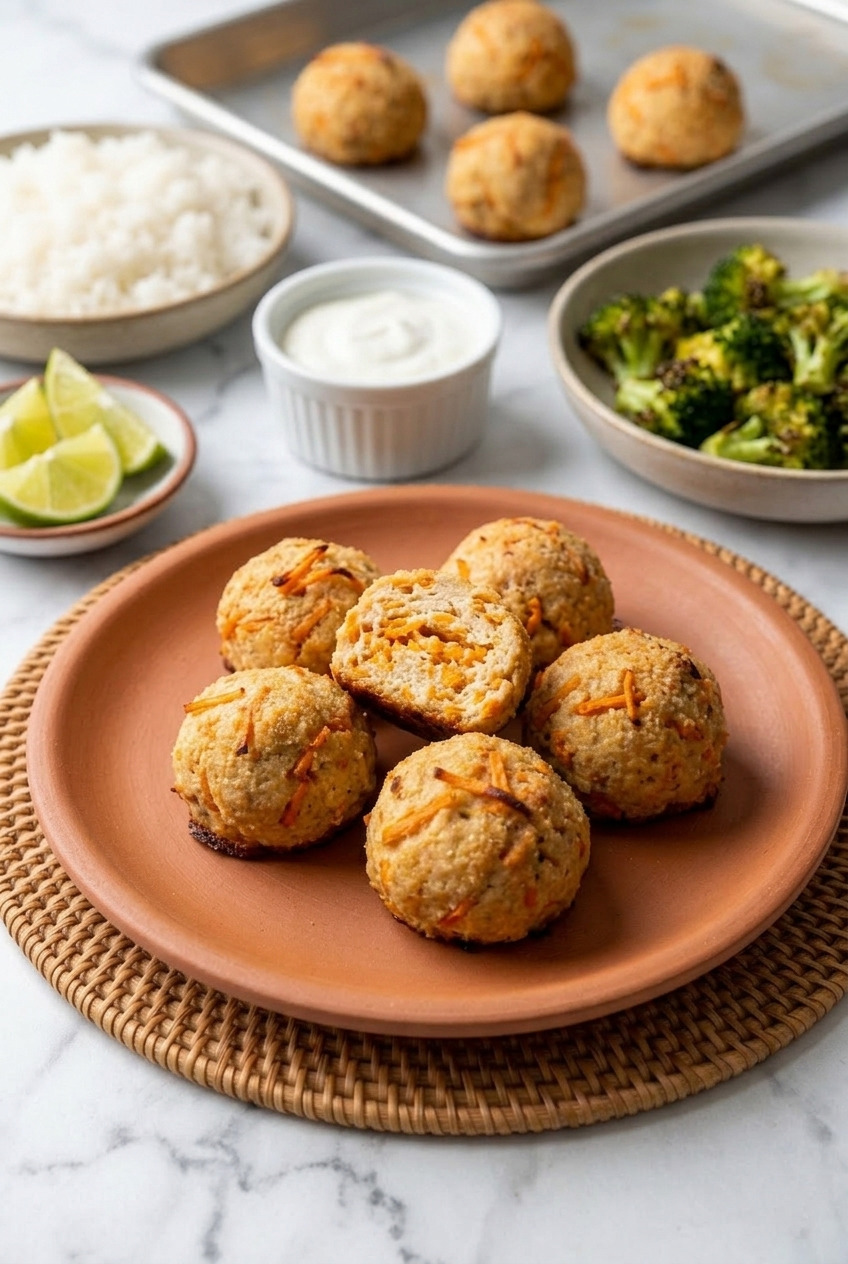 sweet potato chicken meatballs complete meal