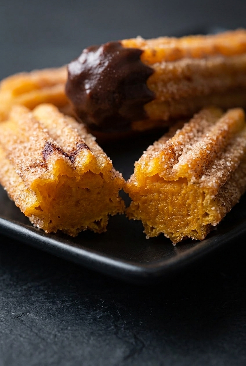 sweet potato churros close up