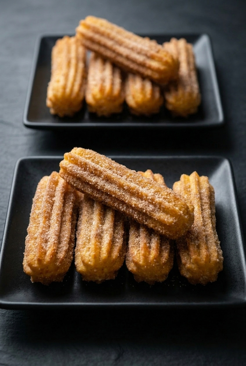 sweet potato churros dinner scene