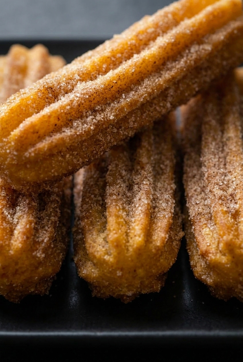 sweet potato churros side view