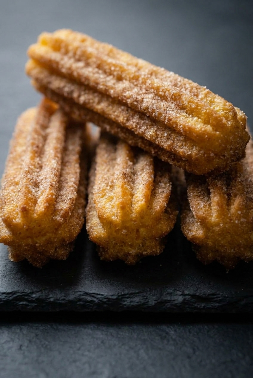 sweet potato churros served