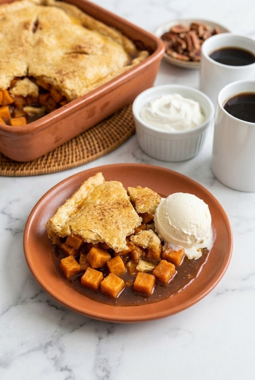 sweet potato cobbler complete meal