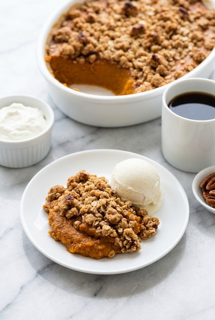 sweet potato crumble crisp complete meal