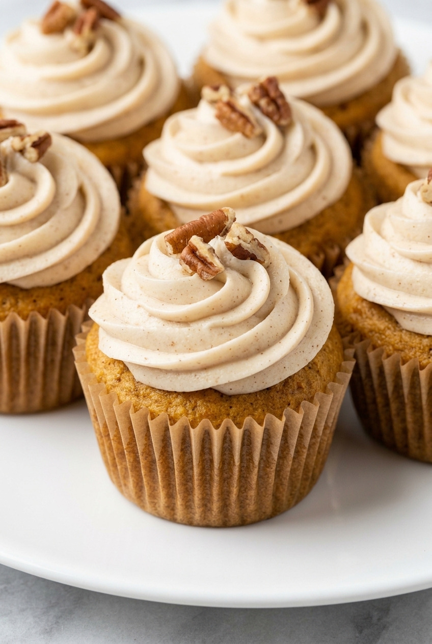 sweet potato cupcakes with cream cheese frosting