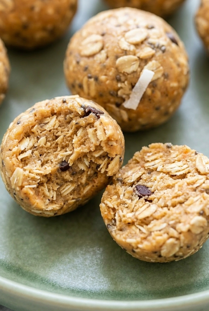 sweet potato energy balls close up