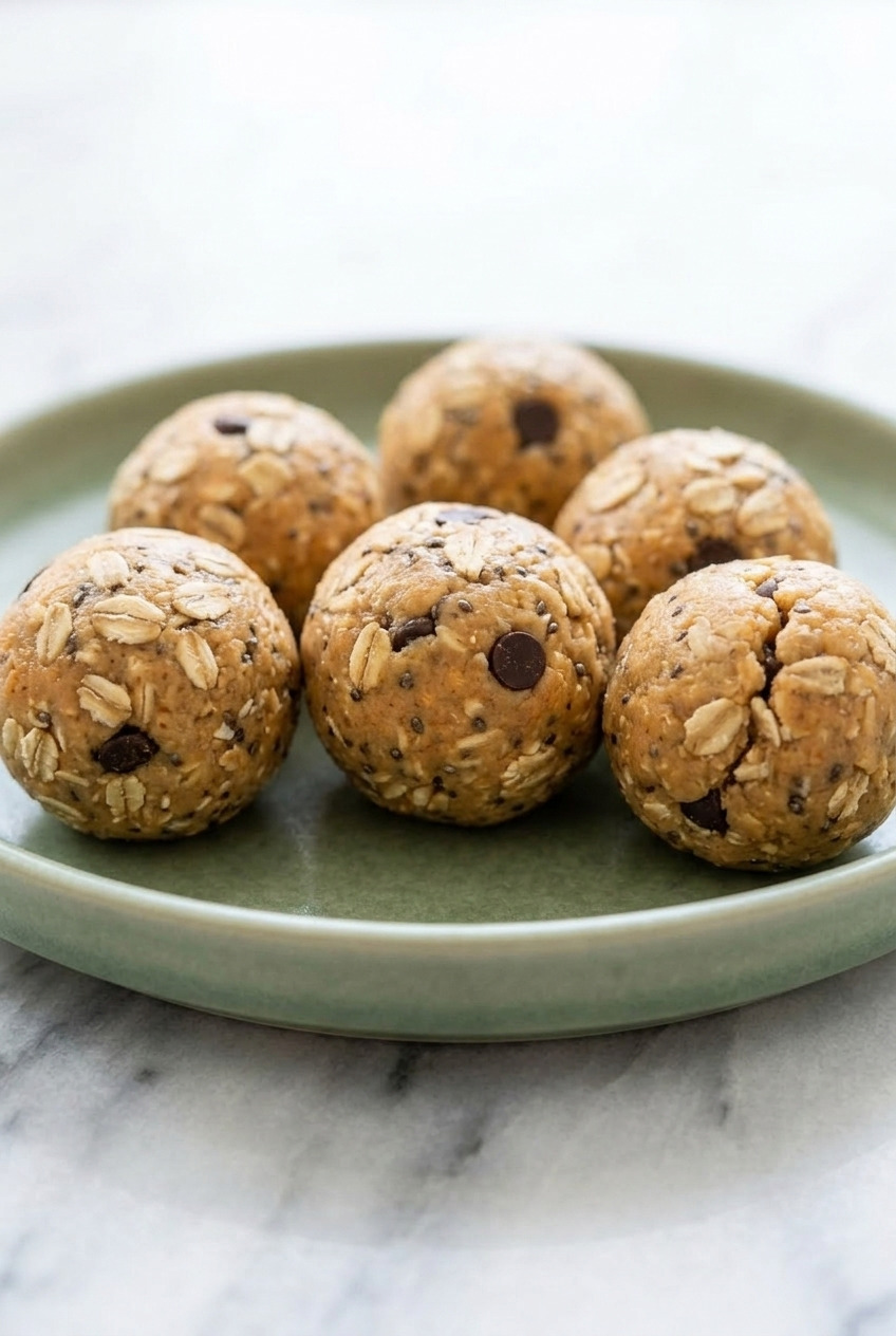 sweet potato energy balls side view