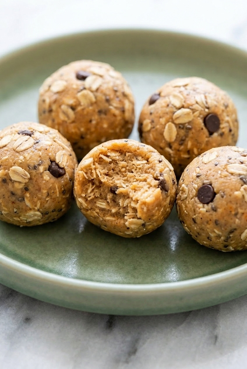 sweet potato energy balls served