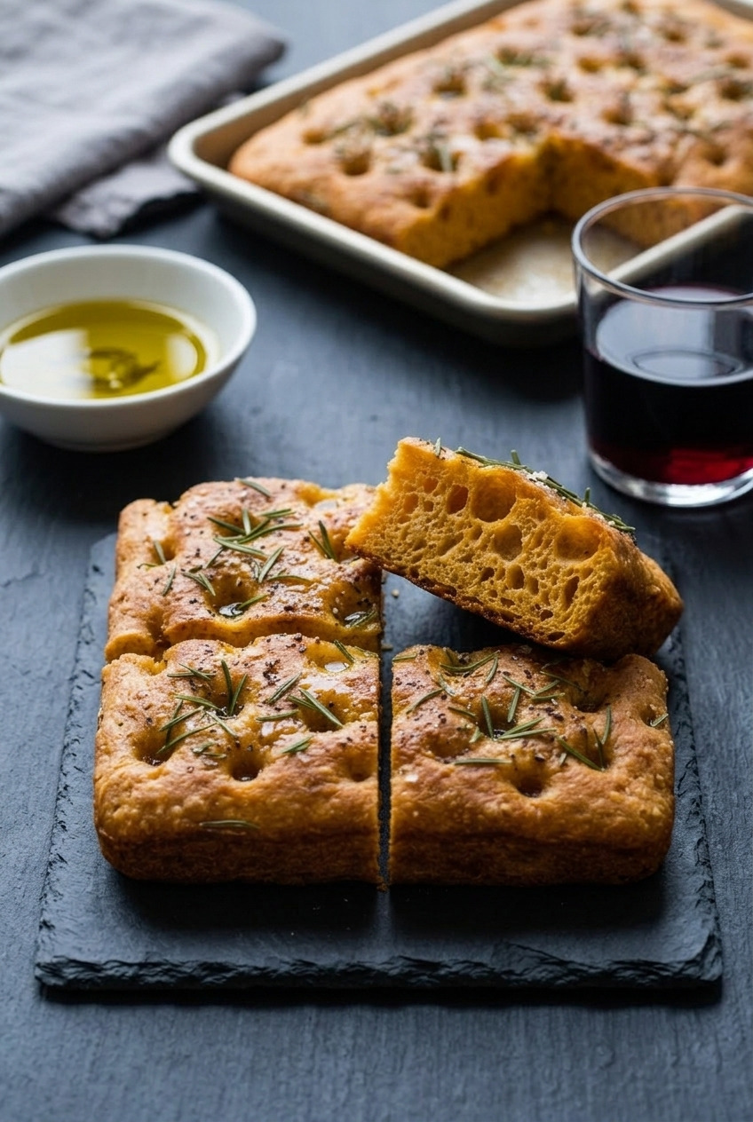 sweet potato focaccia complete meal
