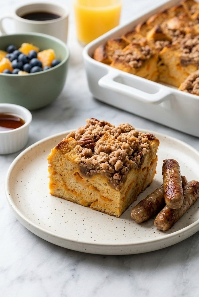 sweet potato french toast casserole complete meal
