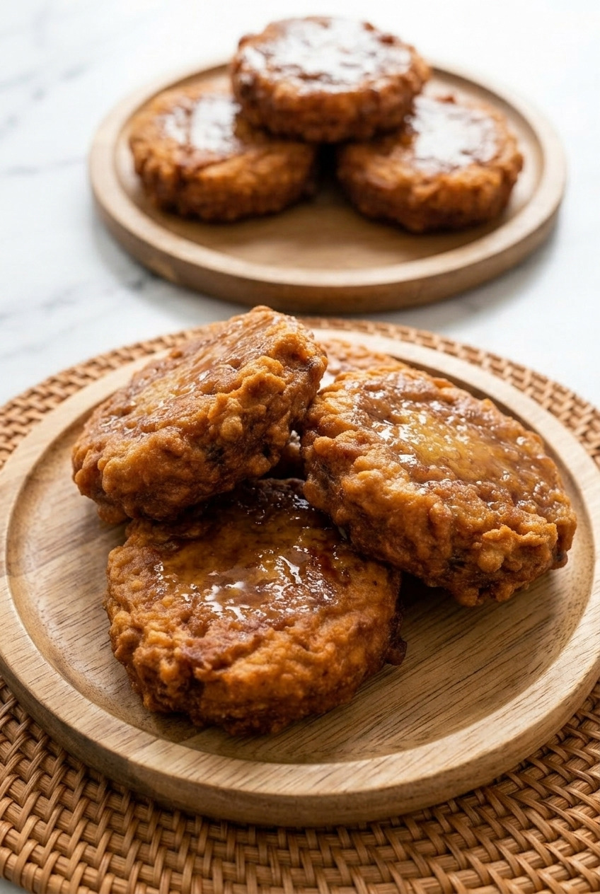 sweet potato fritters dinner scene
