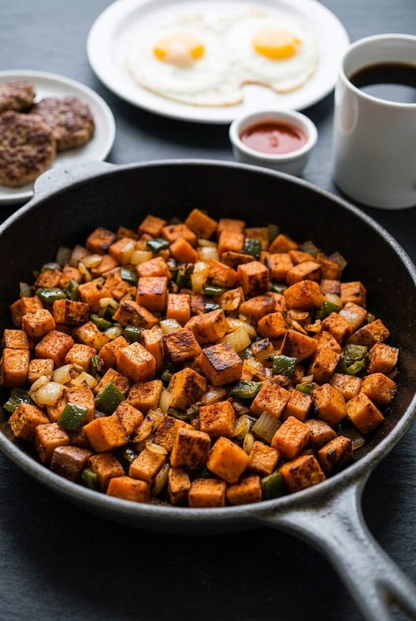sweet potato home fries complete meal