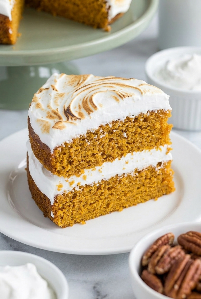 sweet potato layer cake with marshmallow filling complete meal