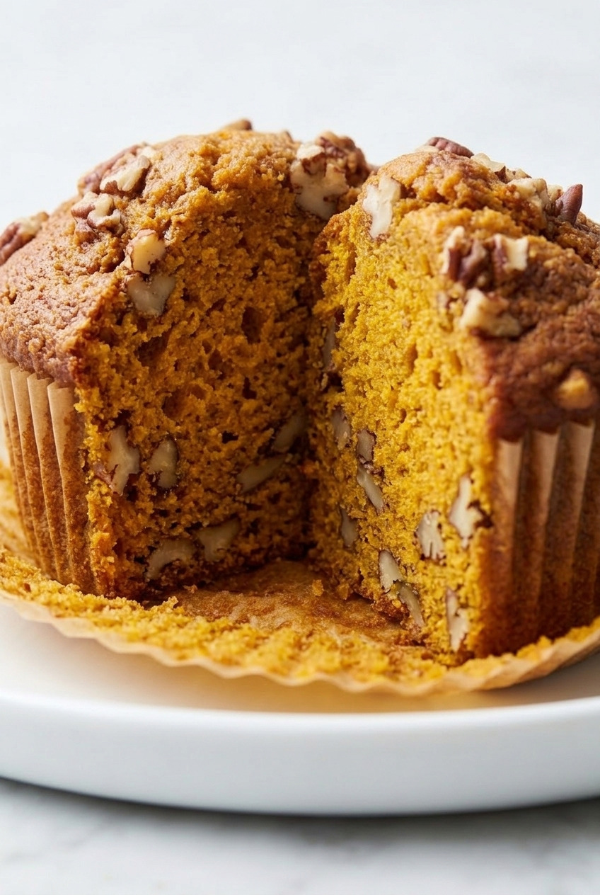 sweet potato muffins close up