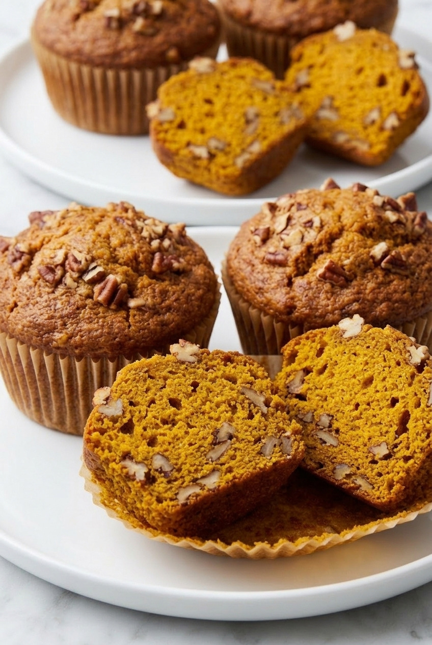sweet potato muffins dinner scene