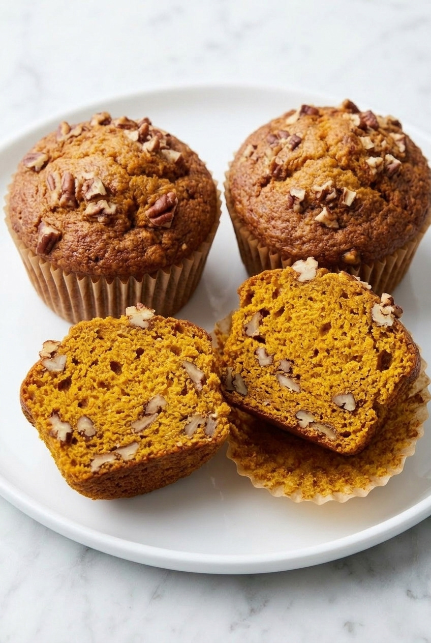 sweet potato muffins served