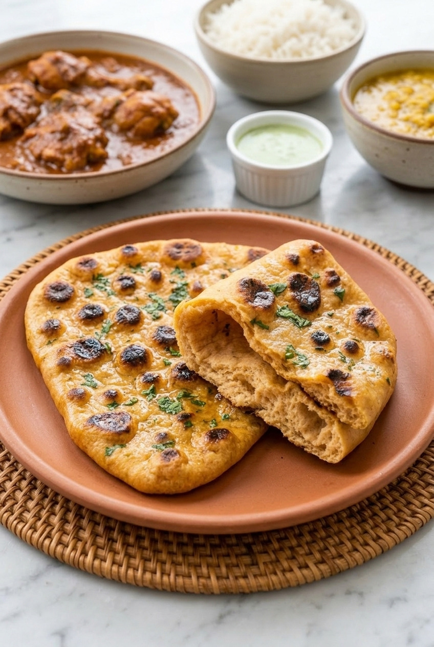 sweet potato naan complete meal