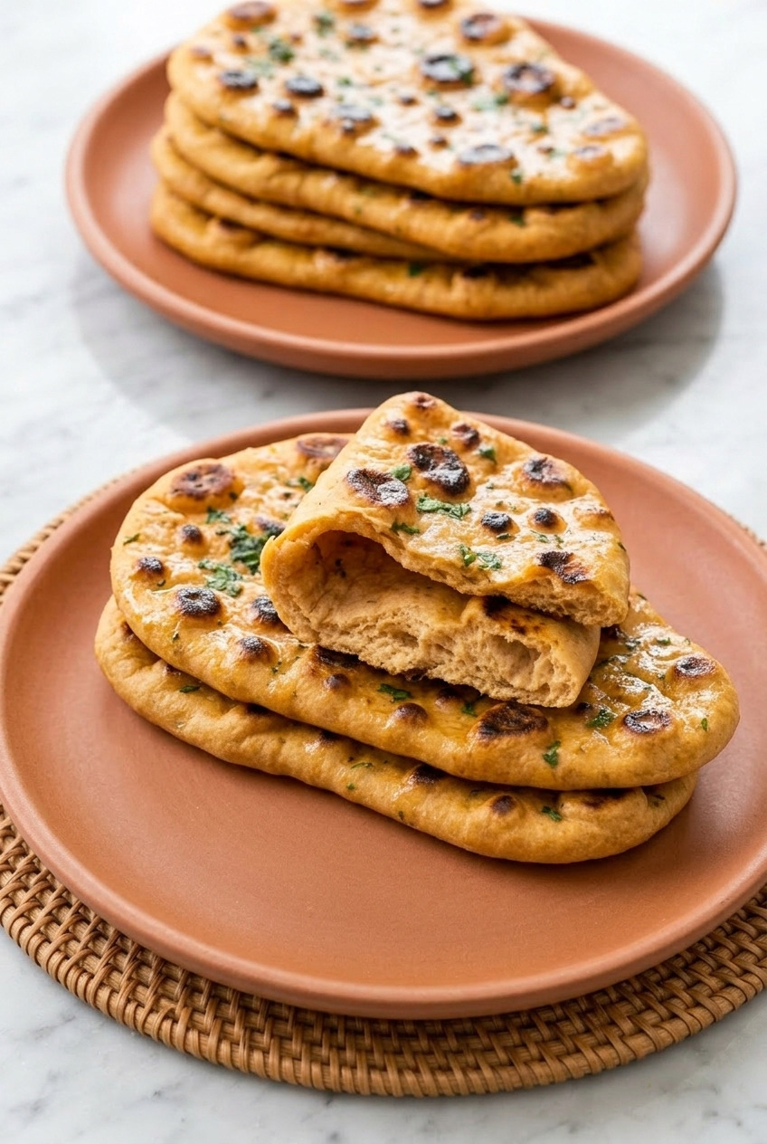 sweet potato naan dinner scene