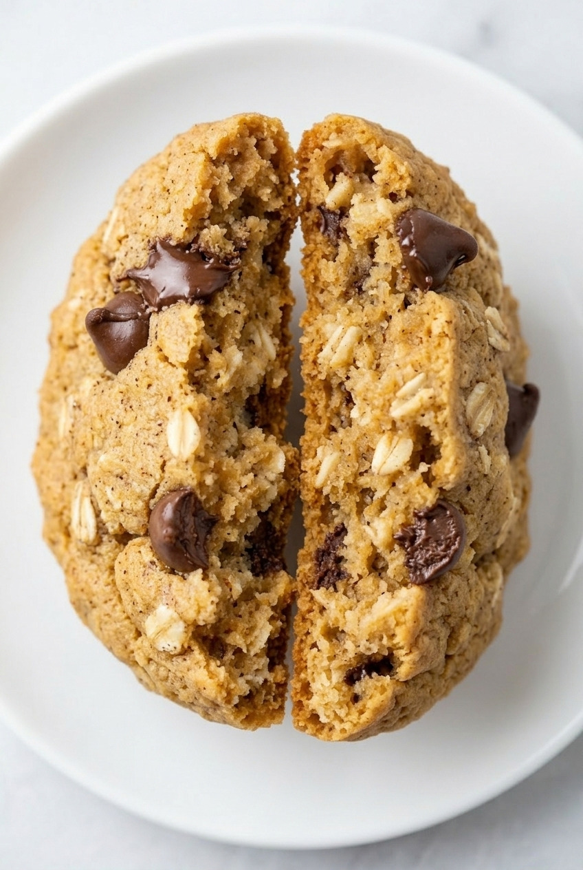 sweet potato oatmeal cookies close up