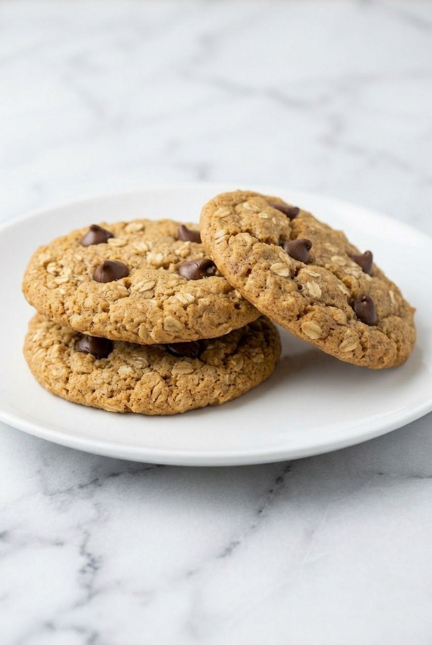 sweet potato oatmeal cookies side view