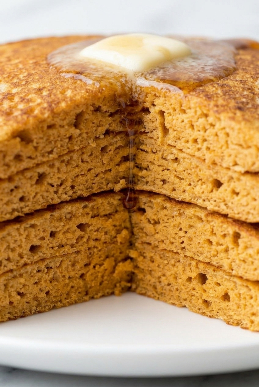 sweet potato pancakes close up