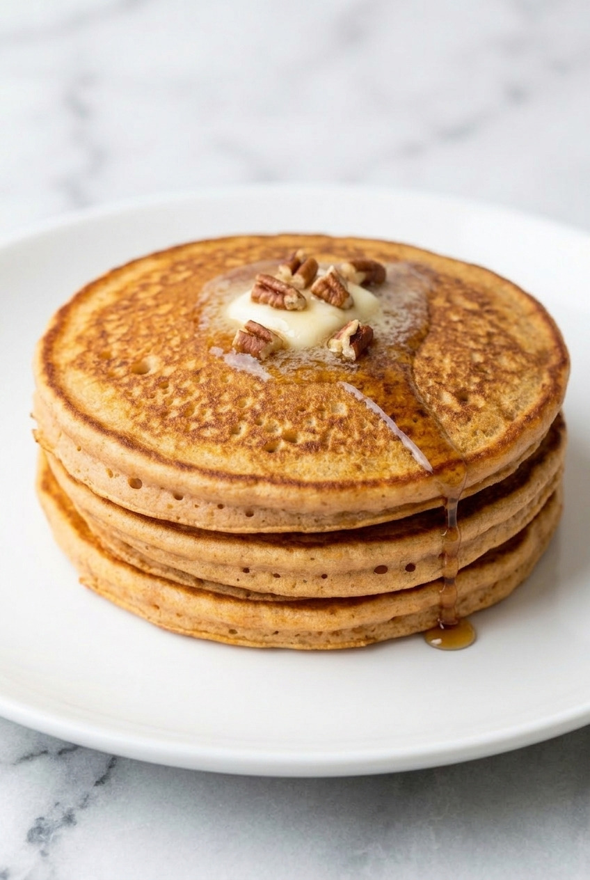 sweet potato pancakes served