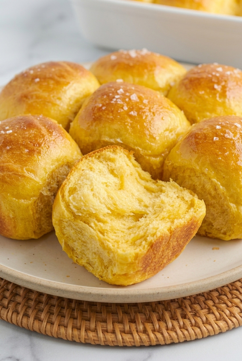 sweet potato parker house rolls