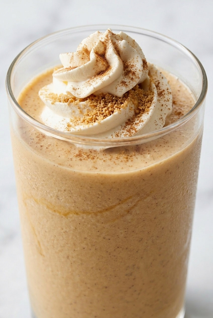 sweet potato pie milkshake served