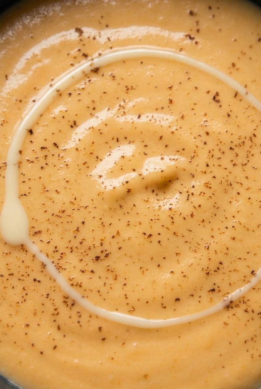 sweet potato porridge close up