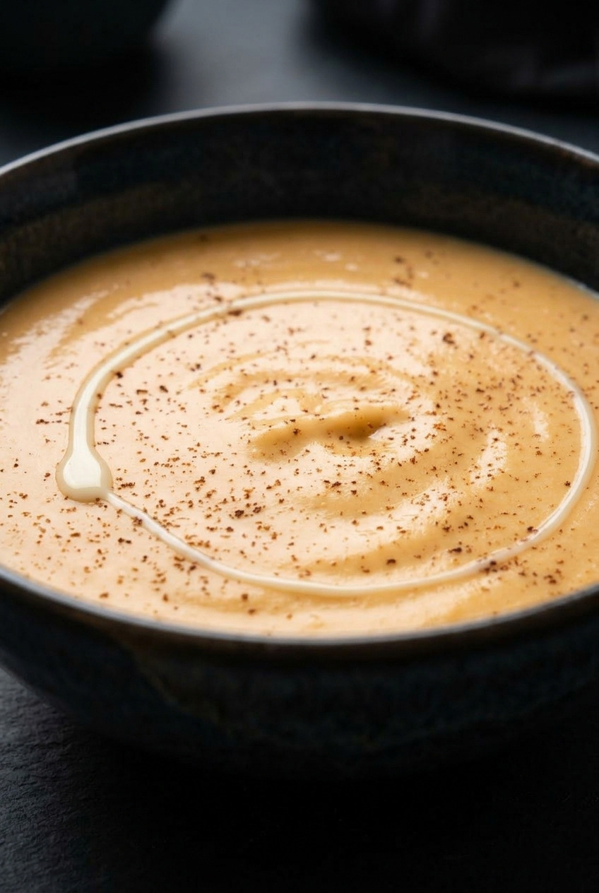 sweet potato porridge side view