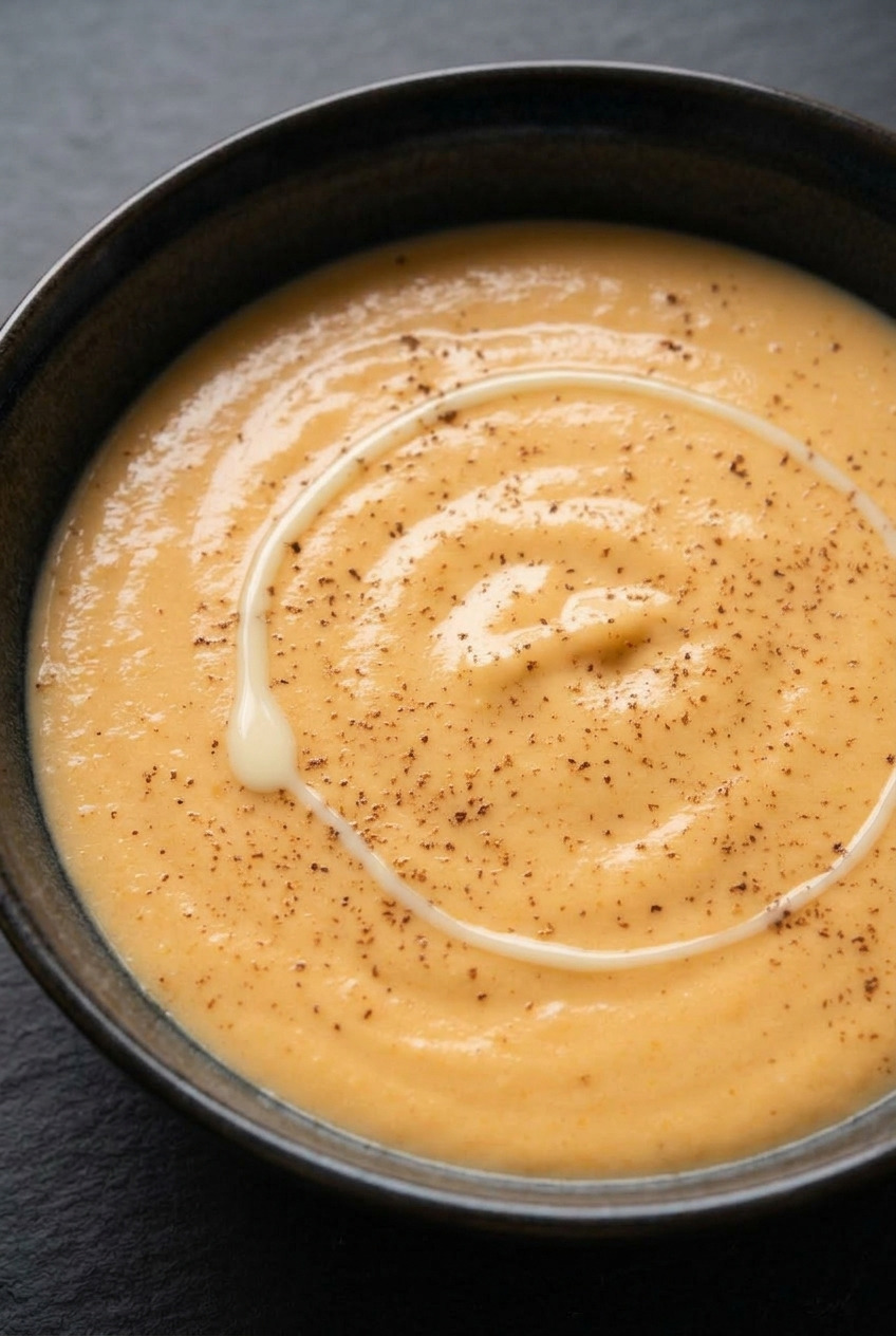 sweet potato porridge served